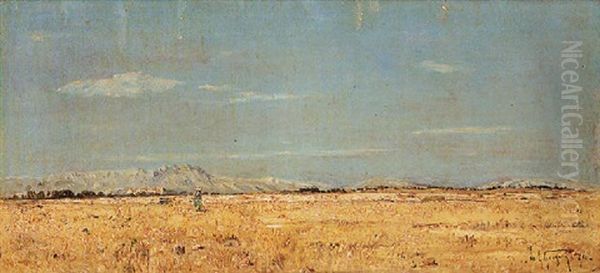 Paysage Des Alpilles Oil Painting by Paul Camille Guigou