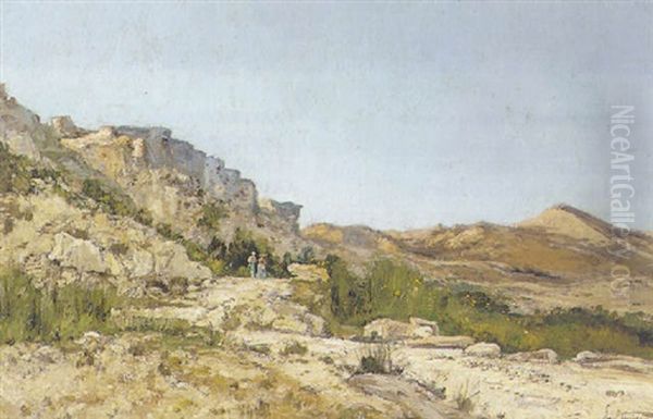 Le Chemin Dans Les Maures Oil Painting by Paul Camille Guigou