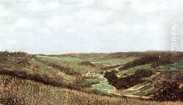 Paysage Au Creux D'une Vallee by Paul Camille Guigou