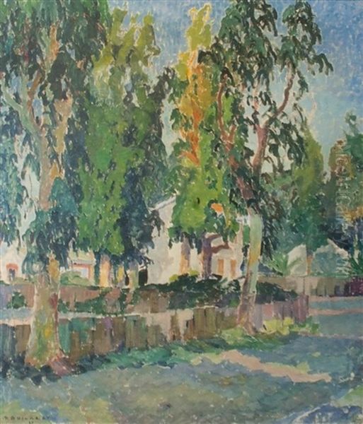 Les Eucalyptus (provence) Oil Painting by Maurice Guilbert