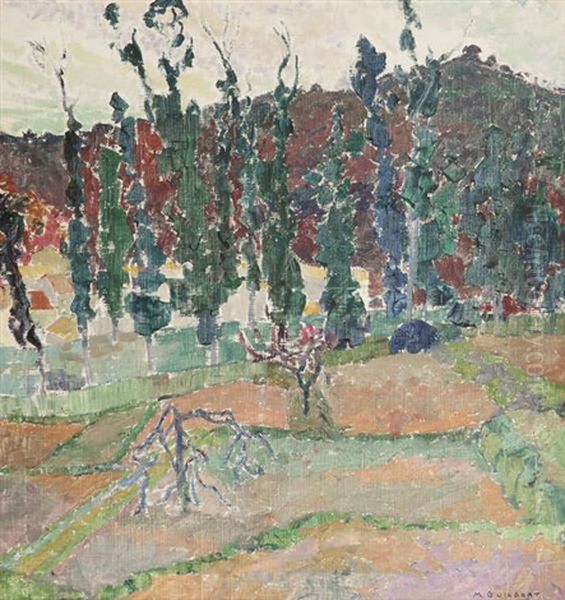 Arbres Oil Painting by Maurice Guilbert