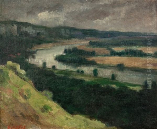 Bord De Fleuve Oil Painting by Narcisse Guilbert