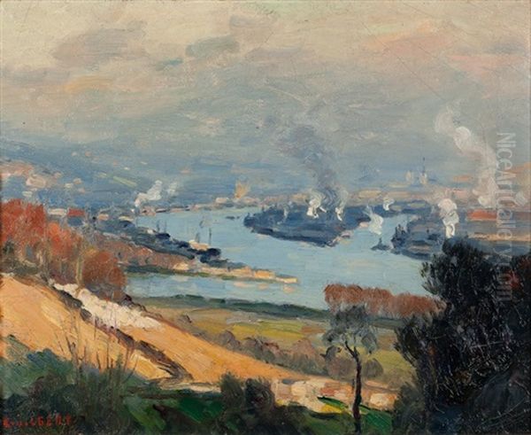 Vue Du Canteleu Oil Painting by Narcisse Guilbert