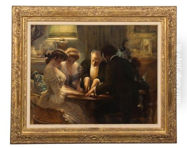 The Seance, 1906 Oil Painting by Albert Guillaume