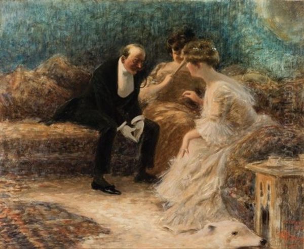 The Match-maker Oil Painting by Albert Guillaume