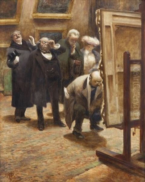 Le Chef D'oeuvre Oil Painting by Albert Guillaume