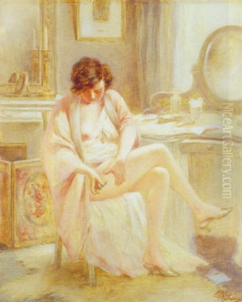 Consolation Oil Painting by Albert Guillaume