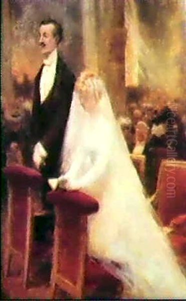 The Wedding Oil Painting by Albert Guillaume