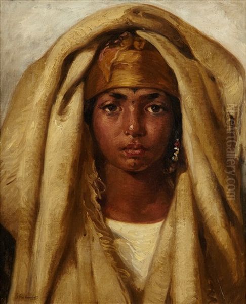 Jeune Fille Arabe Oil Painting by Gustave Achille Guillaumet