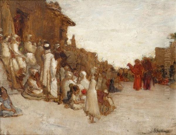 La Noce Arabe Oil Painting by Gustave Achille Guillaumet