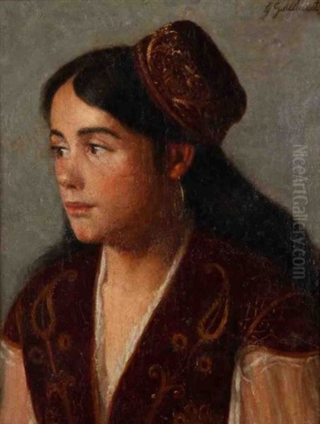 Jeune Juive Marocaine Oil Painting by Gustave Achille Guillaumet