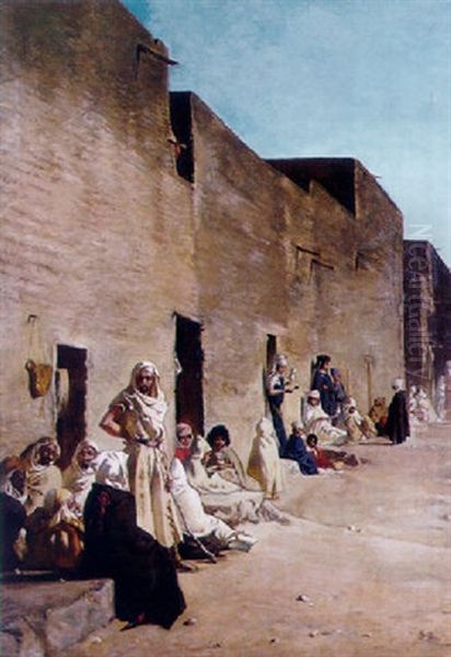 La Rue De Laghouat by Gustave Achille Guillaumet