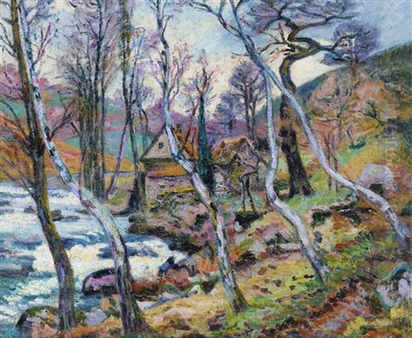 Le Moulin Bouchardon, Creuse Oil Painting by Armand Guillaumin