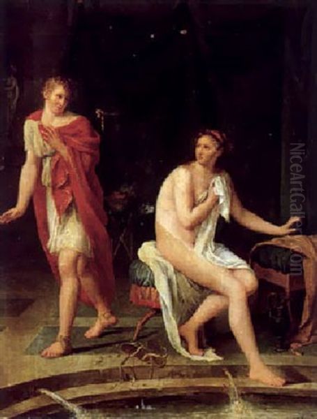 Joseph Und Die Frau Des Potiphar Oil Painting by Sophie Guillemard