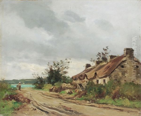 Landschaft In Der Normandie Oil Painting by Jean Baptiste Antoine Guillemet