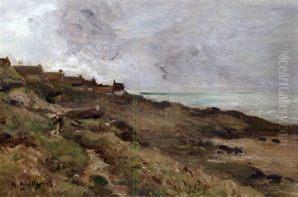 Bord De Mer En Normandie Oil Painting by Jean Baptiste Antoine Guillemet