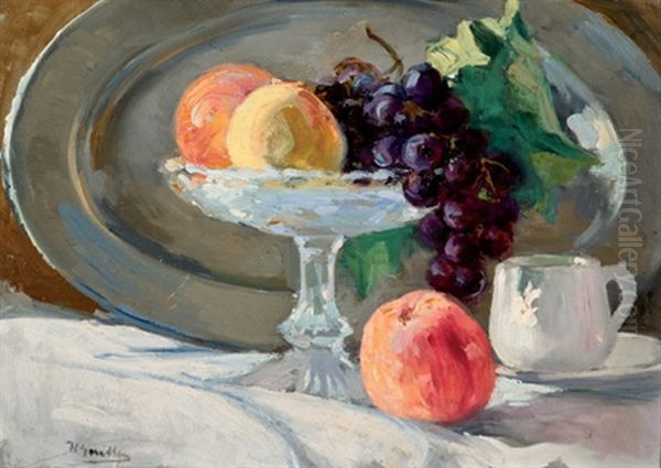 Bodegon Oil Painting by Heliodoro Guillen