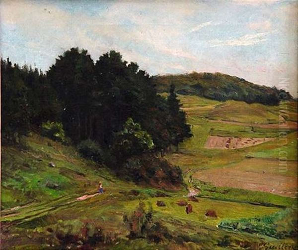 Bergige Landschaft Oil Painting by Franz Paul Maria Guillery