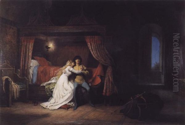 Romeo Et Juliette Oil Painting by Eugene-Antoine Guillon