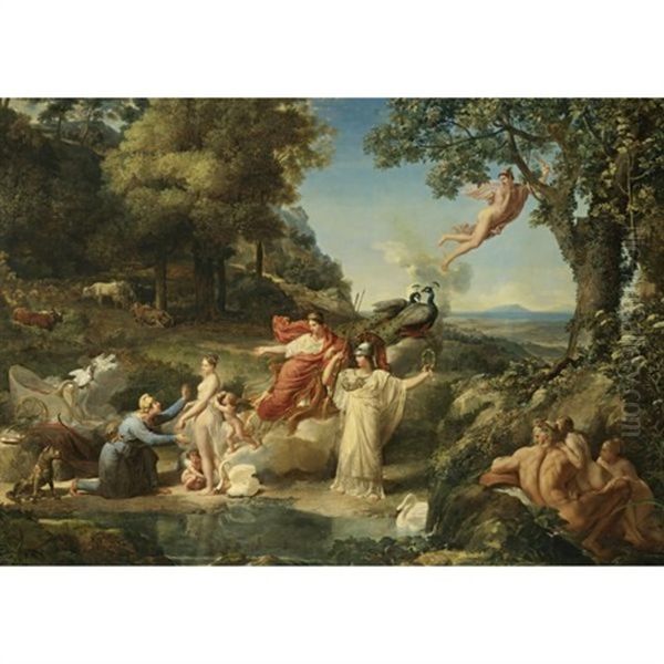 The Judgement Of Paris Oil Painting by Guillaume Guillon-Lethiere