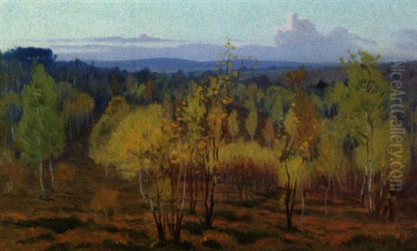 Foret De Montmorency Au Printemps Oil Painting by Charles Victor Guilloux