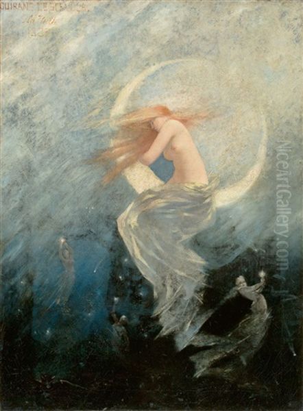 La Nuit Oil Painting by Lucien Victor Guirand De Scevola