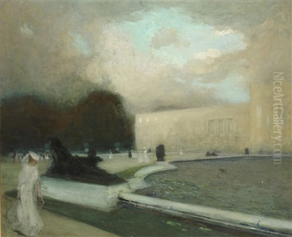 The Garden Front, Versailles Oil Painting by Lucien Victor Guirand De Scevola