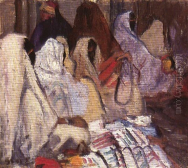 Souk Des Femmes A Tunis by Lucien Victor Guirand De Scevola