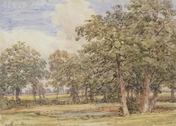 View Of Compton Oil Painting by Thomas Baker Of Leamington