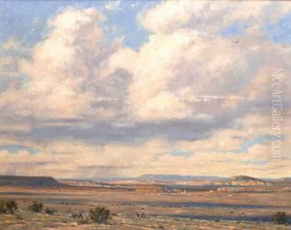 Among The Clouds Oil Painting by Robert Peter Baker