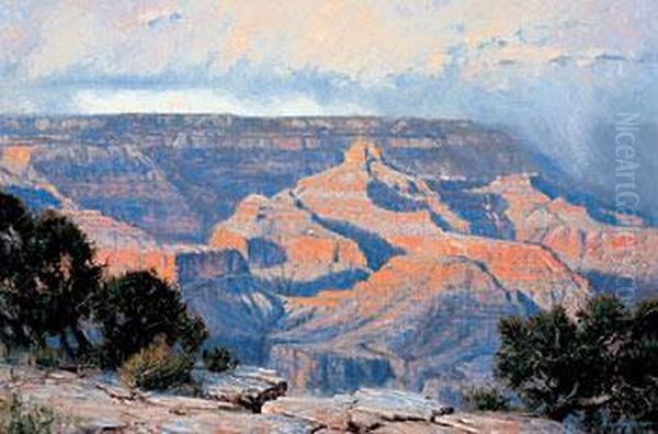 April Sunset, Grand Canyon Oil Painting by Robert Peter Baker