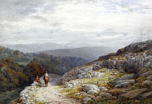 In The Lledr Valley Oil Painting by Samuel Henry Baker