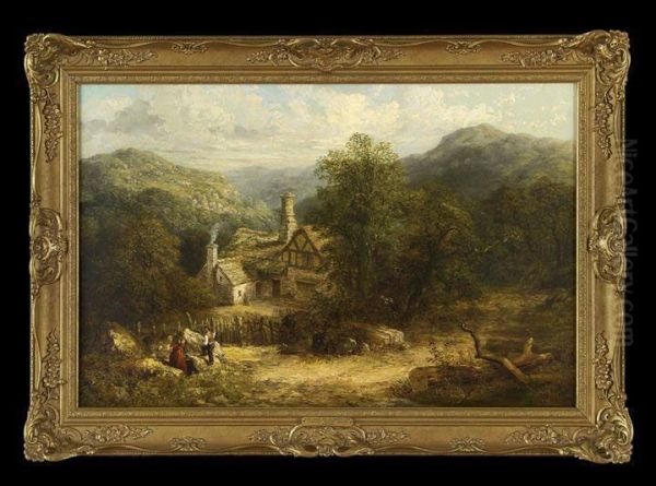 The Vale Of Llangollen Oil Painting by Samuel Henry Baker