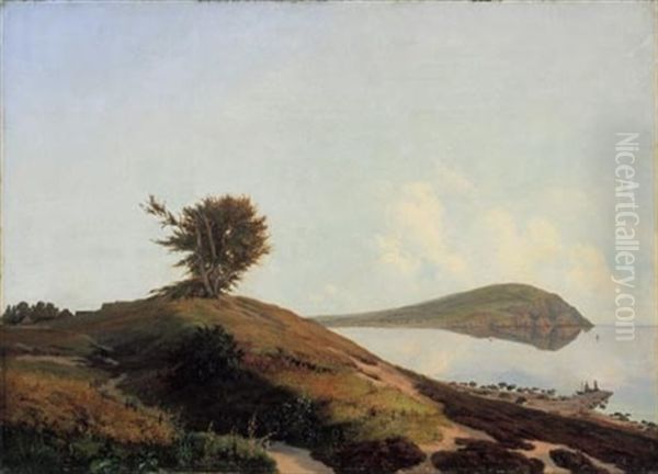 Abendstimmung Bei Kullen, Sudschweden Oil Painting by Ludwig Heinrich Theodor (Louis) Gurlitt