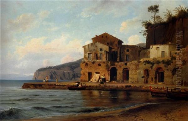 Motiv Aus Suditalien Oil Painting by Ludwig Heinrich Theodor (Louis) Gurlitt