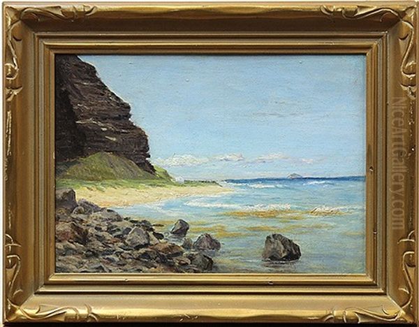 Milolii, Island Of Kauai, Hawaii, Island Of Kauai, Hawaii Oil Painting by Alfred Richard Gurrey Sr.