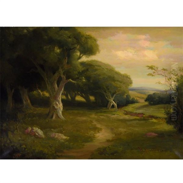 Landscape Oil Painting by Herman (Henry) Gustavson