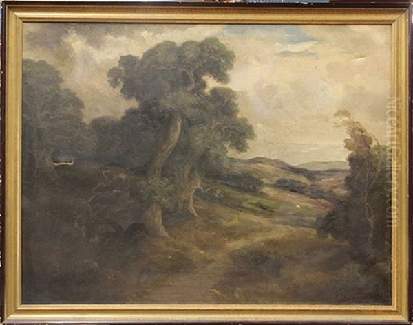 California Landscape Oil Painting by Herman (Henry) Gustavson