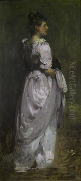 Miss Anne Spencer Oil Painting by James Guthrie