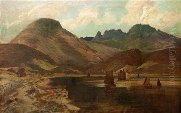 Loch Landscape Oil Painting by James Guthrie