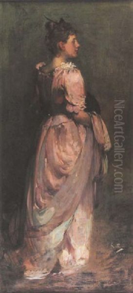 Portrait Of Miss Anne Spencer Oil Painting by James Guthrie