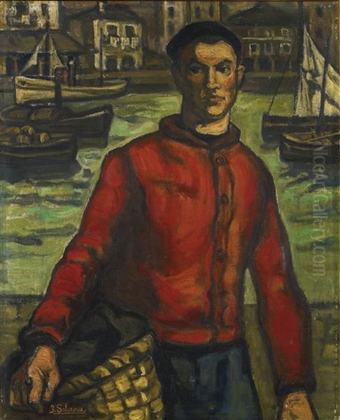 Marinero Rojo (the Sailor From Santander) by Jose Gutierrez Solana