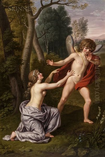 Cupid And Psyche by Ludwig Guttenbrunn