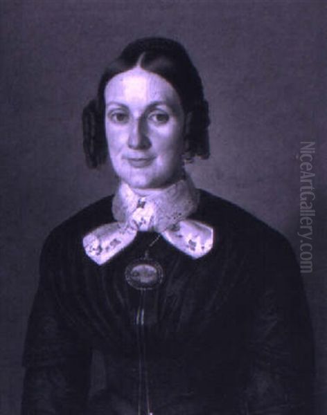 Portrat Der Therese Geissmann Oil Painting by Sebastian Gutzwiller