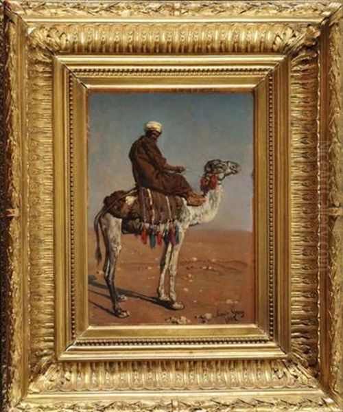 Chamelier Dans Le Desert Oil Painting by Louis Jean Baptiste Guy