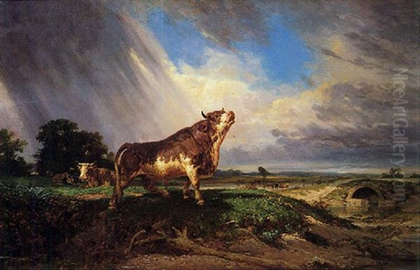 Il Torello Oil Painting by Louis Jean Baptiste Guy