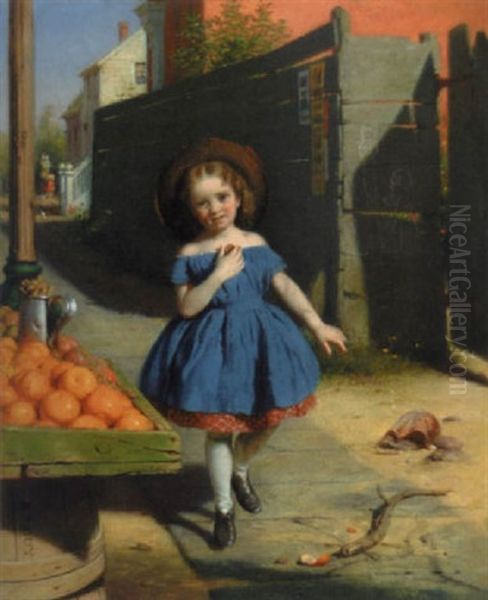 The Little Shopper Oil Painting by Seymour Joseph Guy