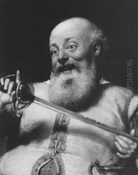 Falstaff Oil Painting by Seymour Joseph Guy