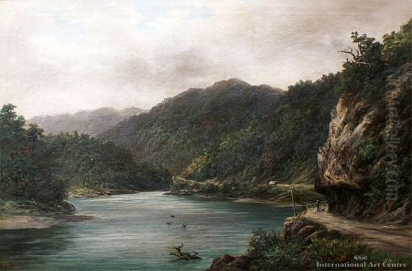 Buller Gorge Oil Painting by William George Baker