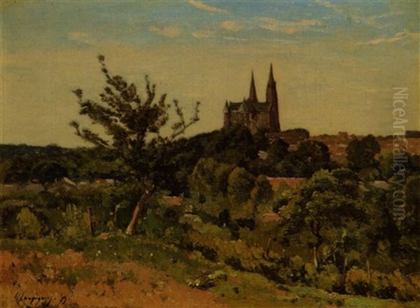 Vue De La Cathedrale Oil Painting by Constantin Guys